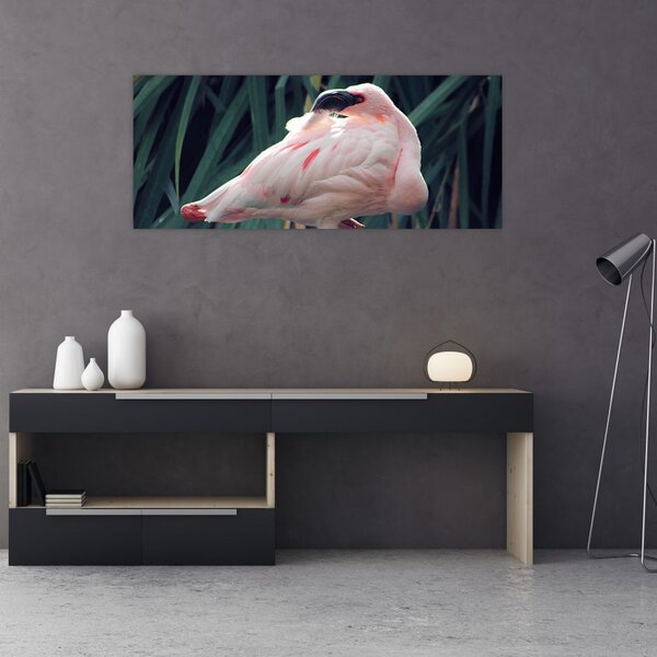 Tablou - Pasărea Flamengo (120x50 cm)