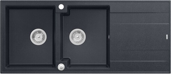 Quadron Evan chiuveta graniteq 116x50 cm negru HQE11650U8_BS_P2O