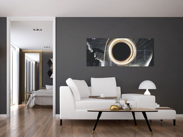 Tablou - Show de lumini în ploaie (120x50 cm)