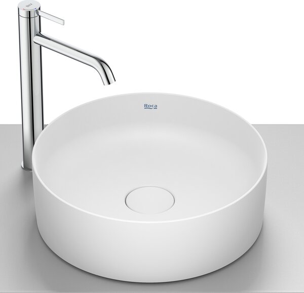 Roca Terra lavoar 39x39 cm rotund de blat alb mat A32787N620