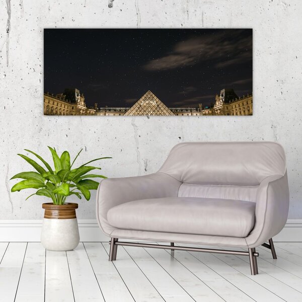 Tablou - Louvre nocturn (120x50 cm)