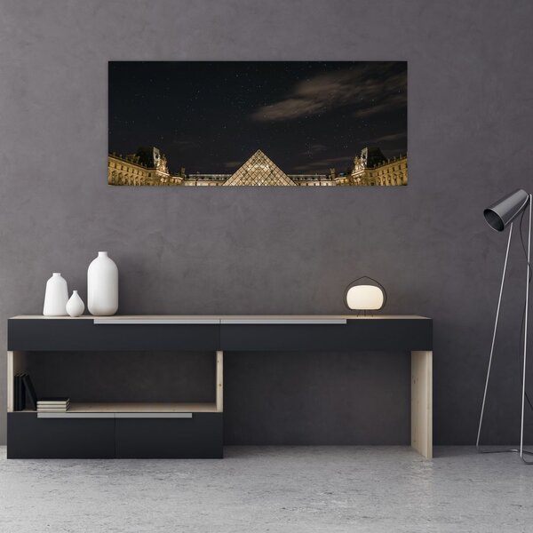 Tablou - Louvre nocturn (120x50 cm)