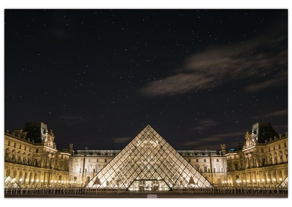 Tablou - Louvre nocturn (90x60 cm)