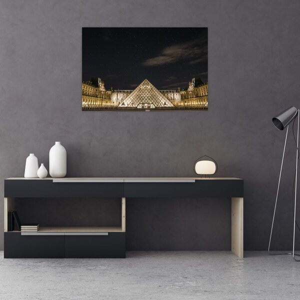 Tablou - Louvre nocturn (90x60 cm)