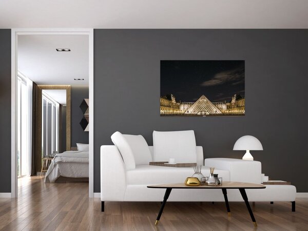 Tablou - Louvre nocturn (90x60 cm)