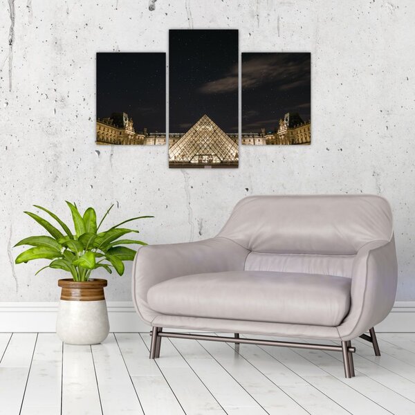 Tablou - Louvre nocturn (90x60 cm)
