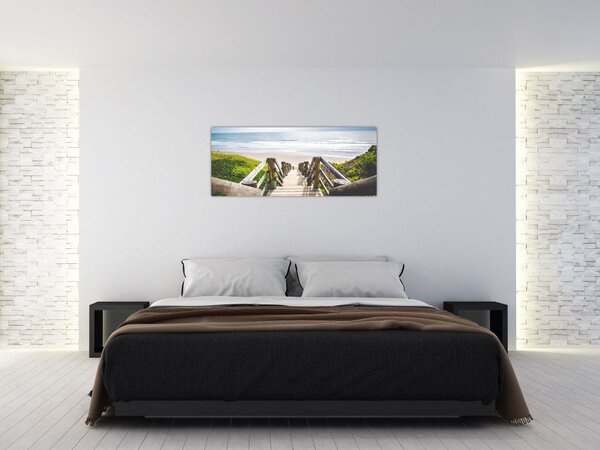 Tablou - Intare pe plaja (120x50 cm)