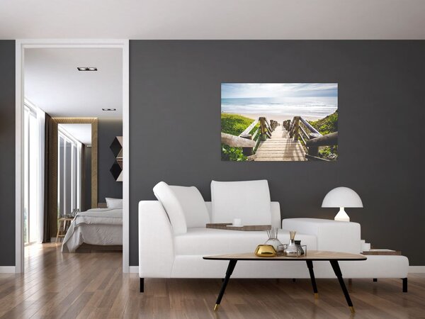 Tablou - Intare pe plaja (90x60 cm)