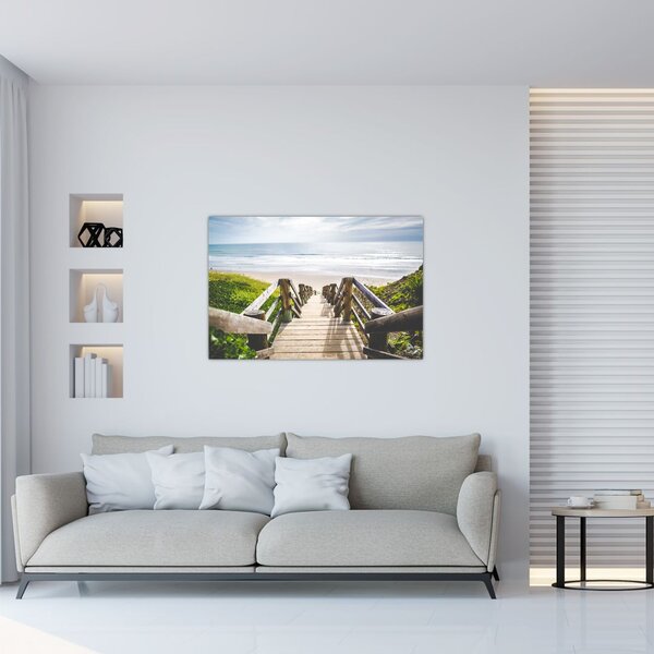 Tablou - Intare pe plaja (90x60 cm)