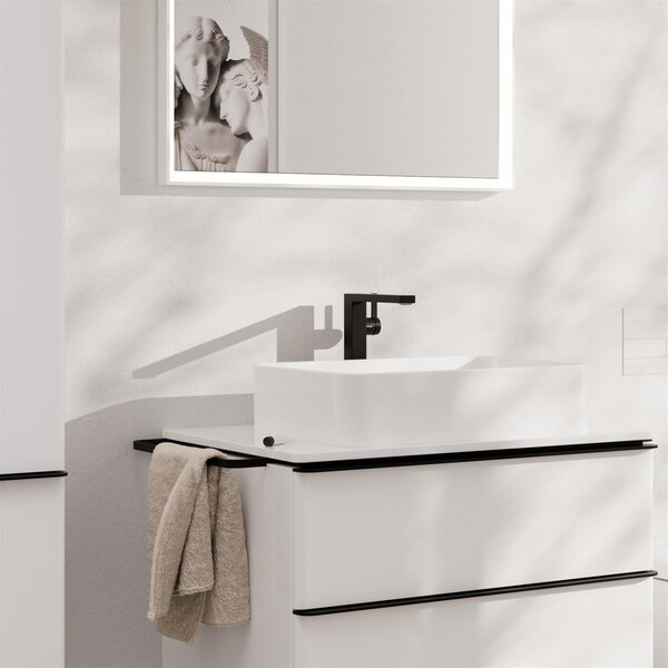 Hansgrohe Tecturis E baterie lavoar stativ negru 73070670