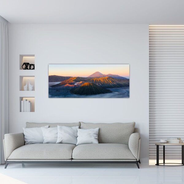 Tablou cu muntele Bromo în Indonesia (120x50 cm)