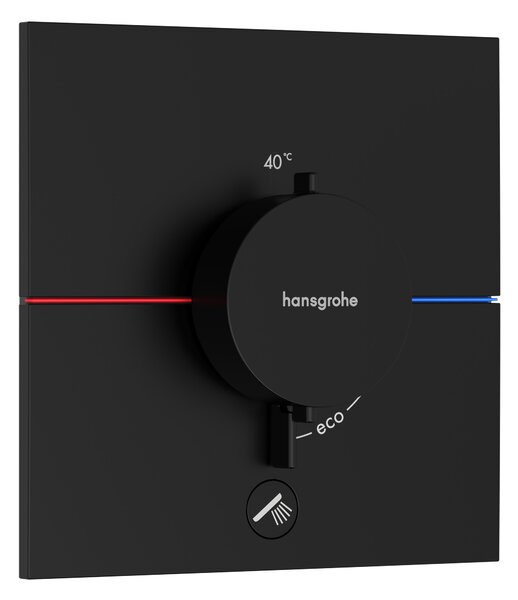 Hansgrohe ShowerSelect Comfort E baterie de duș ascuns cu termostat negru 15575670