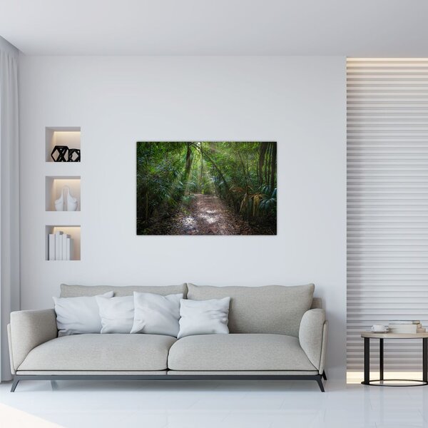 Tablou - Razele solare în junglă (90x60 cm)