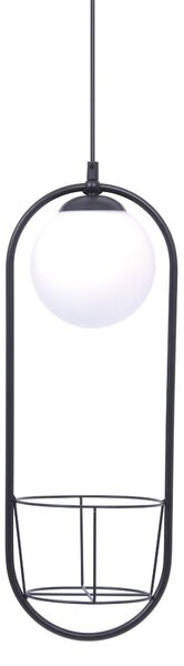Zuma Line Plant lampă suspendată 1x40 W negru 5003