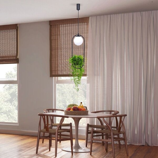 Zuma Line Plant lampă suspendată 1x40 W negru 5003