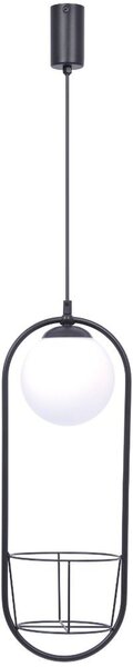 Zuma Line Plant lampă suspendată 1x40 W negru 5003