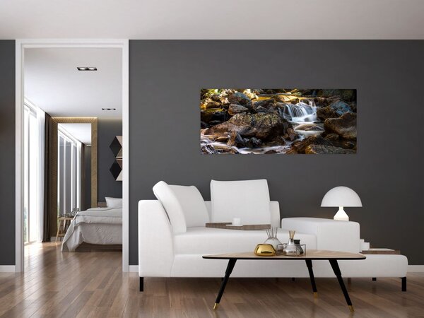Tablou cu râul pietros (120x50 cm)