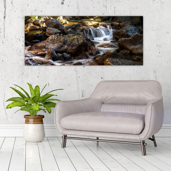 Tablou cu râul pietros (120x50 cm)