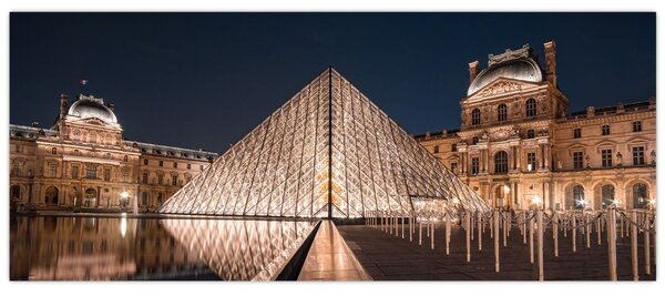 Tablou - Louvre noaptea (120x50 cm)