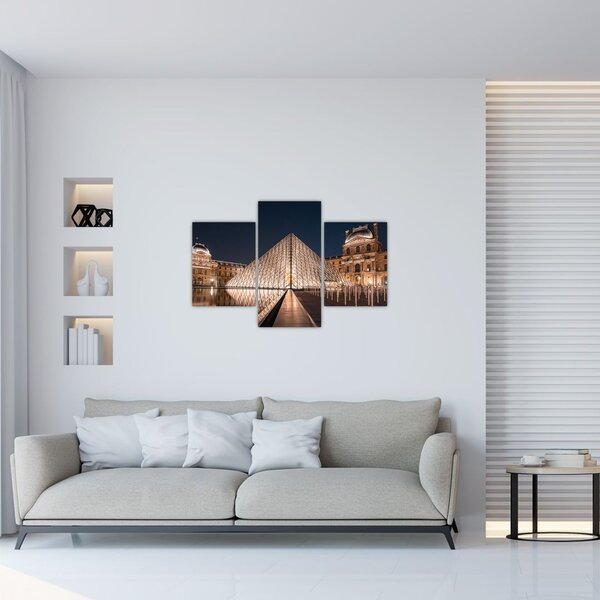 Tablou - Louvre noaptea (90x60 cm)