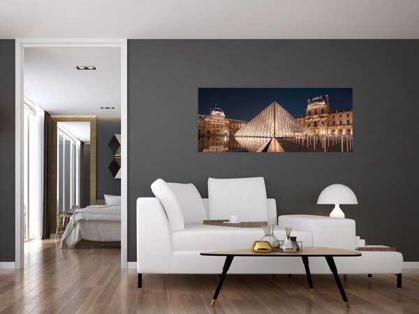 Tablou - Louvre noaptea (120x50 cm)