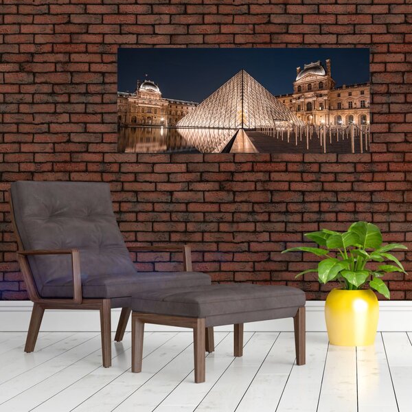 Tablou - Louvre noaptea (120x50 cm)