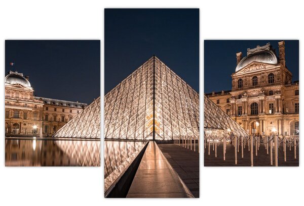 Tablou - Louvre noaptea (90x60 cm)