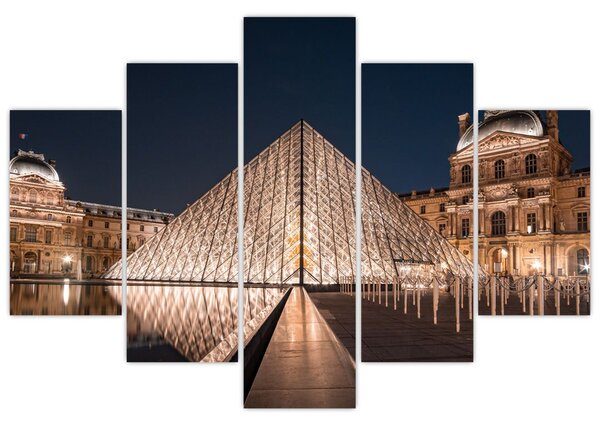 Tablou - Louvre noaptea (150x105 cm)