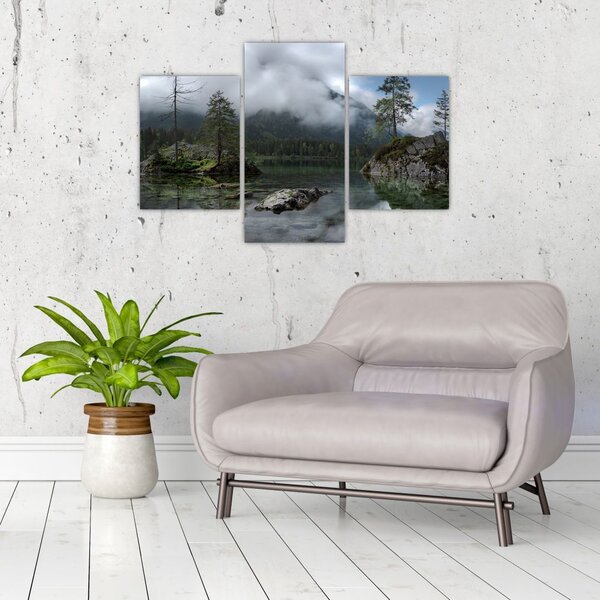 Tablou cu pomi în lac (90x60 cm)
