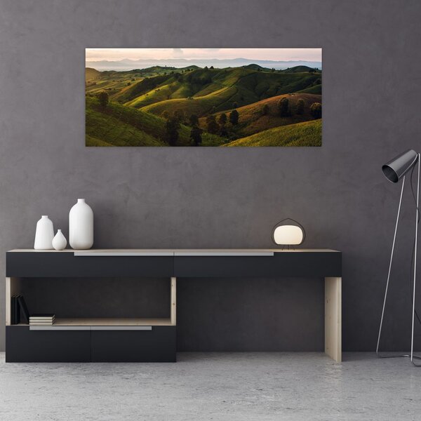 Tablou - Priveliște spre dealurile din Thailanda (120x50 cm)
