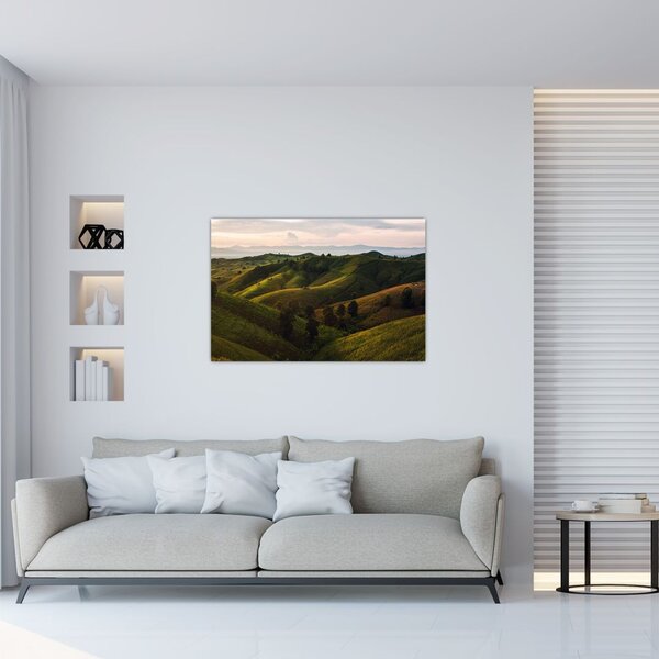 Tablou - Priveliște spre dealurile din Thailanda (90x60 cm)