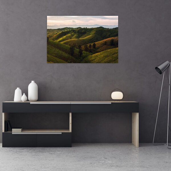 Tablou - Priveliște spre dealurile din Thailanda (90x60 cm)