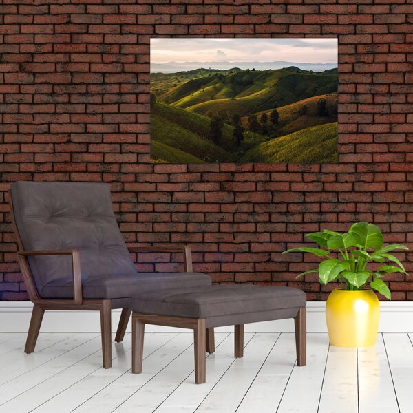 Tablou - Priveliște spre dealurile din Thailanda (90x60 cm)