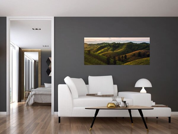 Tablou - Priveliște spre dealurile din Thailanda (120x50 cm)
