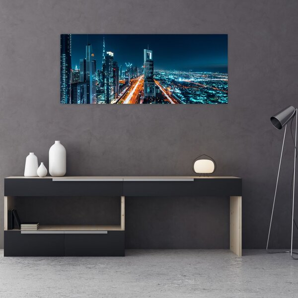 Tablou - Noaptea la Dubai (120x50 cm)