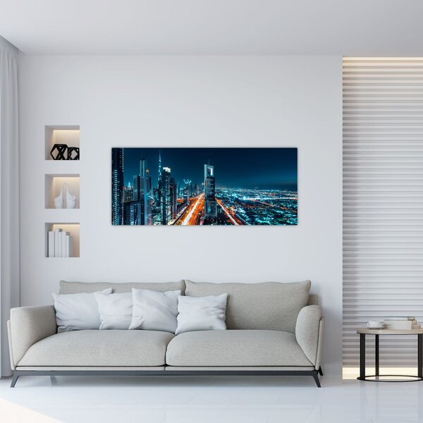 Tablou - Noaptea la Dubai (120x50 cm)