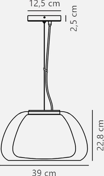 Nordlux Jelly lampă suspendată 1x40 W transparent 2010783001
