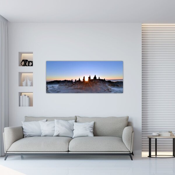 Tablou cu scenerie de nisip (120x50 cm)