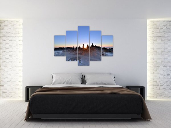 Tablou cu scenerie de nisip (150x105 cm)