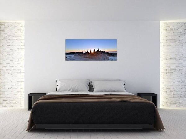 Tablou cu scenerie de nisip (120x50 cm)