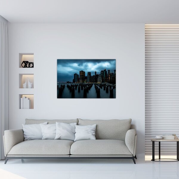 Tablou - Privire spre Zgârâie nori din New York (90x60 cm)