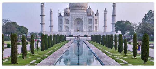 Tablou - Taj Mahal în răsăsrit de soare (120x50 cm)