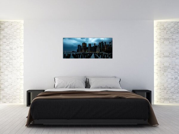 Tablou - Privire spre Zgârâie nori din New York (120x50 cm)
