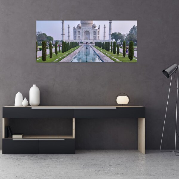 Tablou - Taj Mahal în răsăsrit de soare (120x50 cm)