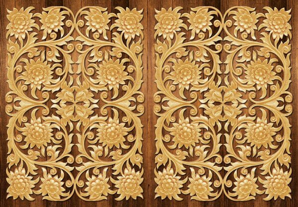 Fototapet - Relief din lemn (152,5x104 cm)