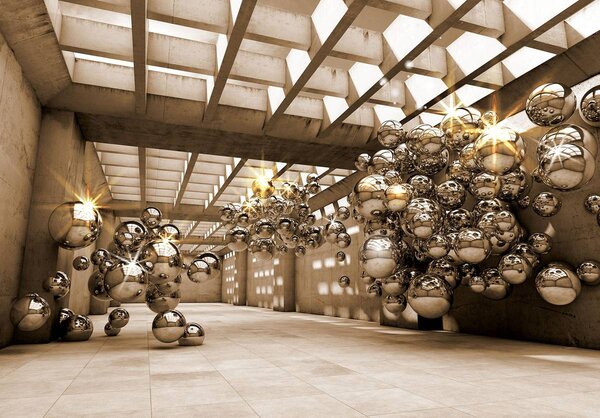 Fototapet - Modernă - 3D arhitectură (152,5x104 cm)