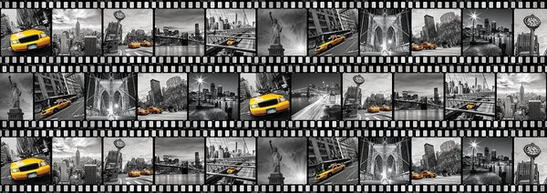 Fototapet - Rolă de film - New York (152,5x104 cm)