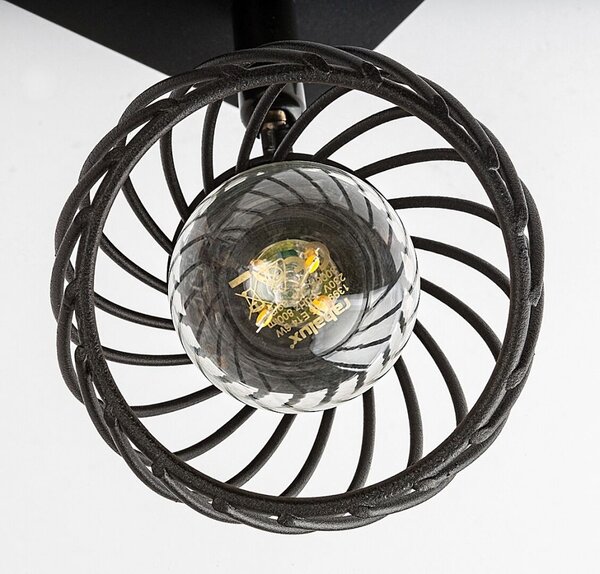 Rabalux Aberama lampă de tavan 2x10 W negru 73002
