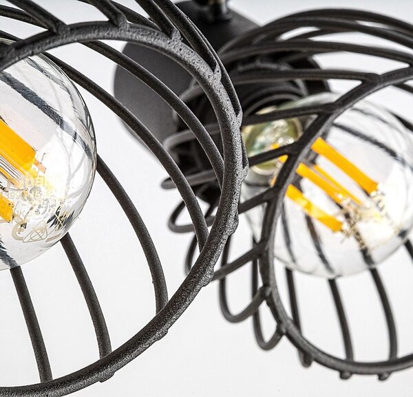 Rabalux Aberama lampă de tavan 2x10 W negru 73002