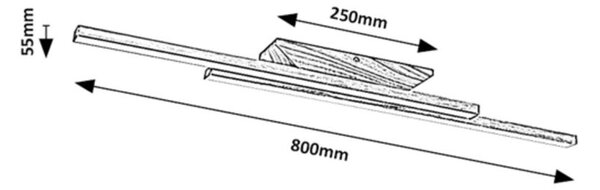 Rabalux Tamur lampă de tavan 1x21 W alb 71084